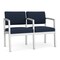 Lesro Lenox 2 Seat Tandem Seating W/ Arm, 43.5 in W 24.5 in L 32 in H LS2103 - alternate 1